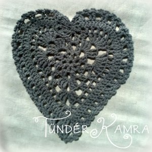 horgolt szív TündérKamra módra